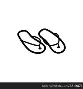 flip-flops icon vector design templates white on background