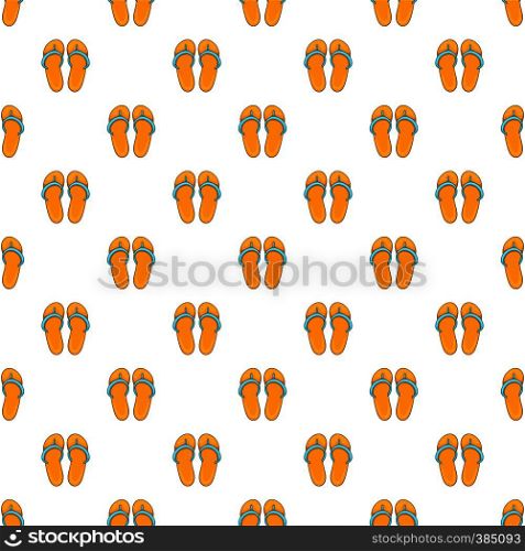 Flip flops pattern. Cartoon illustration of flip flops vector pattern for web. Flip flops pattern, cartoon style