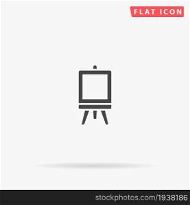 Flipchart flat vector icon. Glyph style sign. Simple hand drawn illustrations symbol for concept infographics, designs projects, UI and UX, website or mobile application.. Flipchart flat vector icon