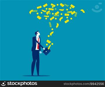Floating exchange rate. Concept financial vecto rillustration. Currency, Money, Floating