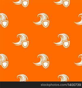 Flood protection pattern vector orange for any web design best. Flood protection pattern vector orange