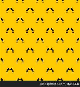 Floodlights pattern seamless vector repeat geometric yellow for any design. Floodlights pattern vector