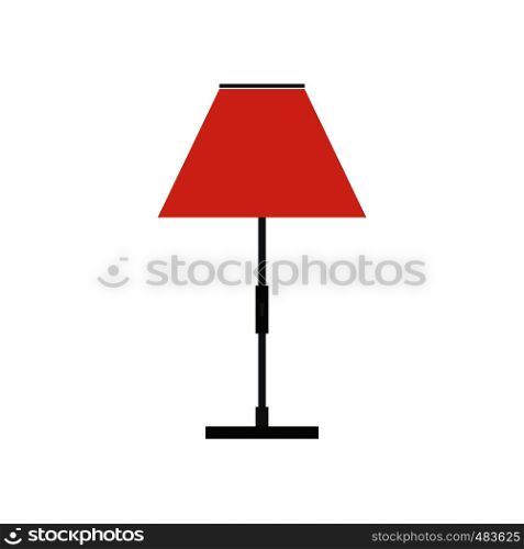 Floor lamp flat icon isolated on white background. Floor lamp flat icon