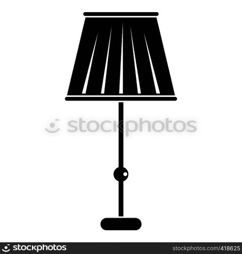 Floor lamp icon. Simple illustration of floor lamp vector icon for web. Floor lamp icon, simple style