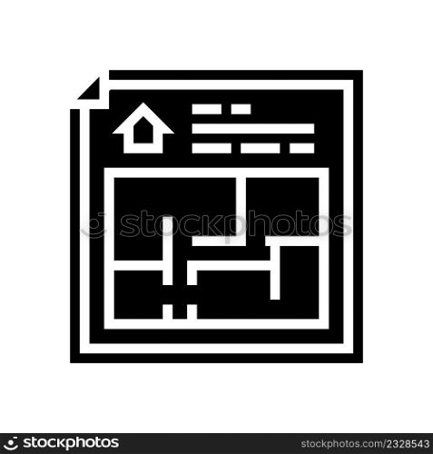 floor planning glyph icon vector. floor planning sign. isolated contour symbol black illustration. floor planning glyph icon vector illustration