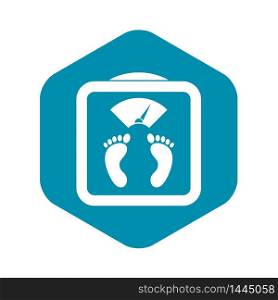 Floor scales icon. Simple illustration of floor scales vector icon for web. Floor scales icon, simple style
