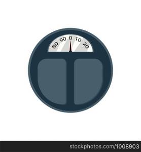 floor scales on white background in flat style. floor scales on white background in flat