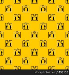 Floor scales pattern seamless vector repeat geometric yellow for any design. Floor scales pattern vector