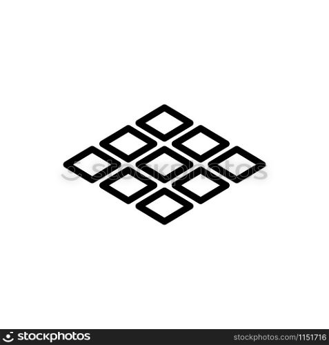 Floor tile icon design trendy