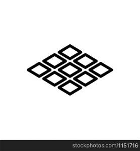 Floor tile icon design trendy