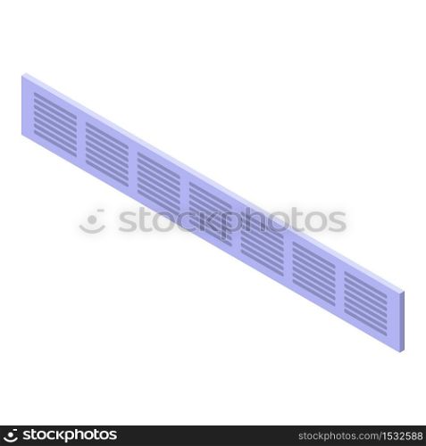 Floor ventilation icon. Isometric of floor ventilation vector icon for web design isolated on white background. Floor ventilation icon, isometric style