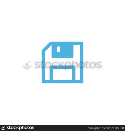floppy disk icon flat vector logo design trendy illustration signage symbol graphic simple