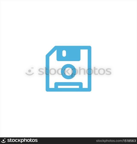 floppy disk icon flat vector logo design trendy illustration signage symbol graphic simple