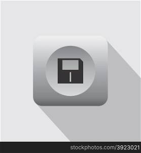 floppy disk icon theme vector art illustration. floppy disk icon