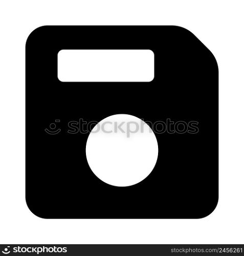 Floppy disk save symbol for computer system