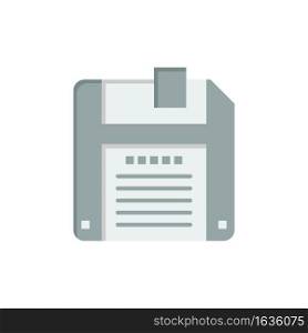 Floppy, Diskette, Save  Flat Color Icon. Vector icon banner Template