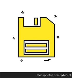 Floppy icon design vector