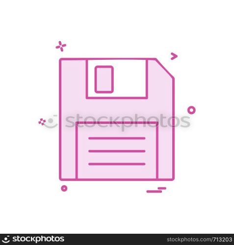 Floppy icon design vector