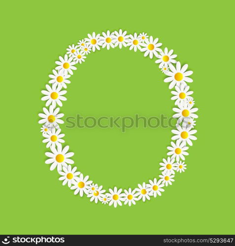 Flora Daisy Design Alphabet Vector Illustartion EPS10. Flora Daisy Design Alphabet Vector Illustartion