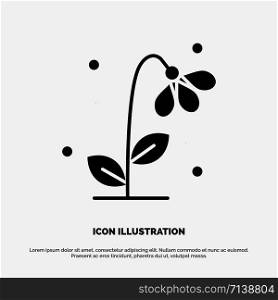 Flora, Floral, Flower, Nature, Spring solid Glyph Icon vector