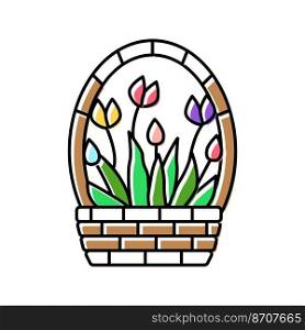 flora spring color icon vector. flora spring sign. isolated symbol illustration. flora spring color icon vector illustration