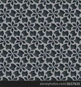 Floral 3d Seamless Pattern Background. Vector Decoration For Wallpaper or Invitation Card