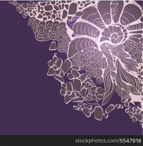 Floral abstract background. Design template can be used banners, graphic or website layout vector.
