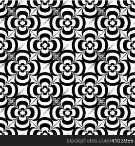 Floral abstract design that seamlessly repeats ideal as a desktop or background