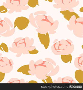 Floral abstract seamless pattern.