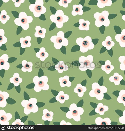 Floral abstract seamless pattern. Vector design for paper, cover, fabric, interior decor and other users. Floral seamless pattern. Vector design for paper, cover, fabric, interior decor