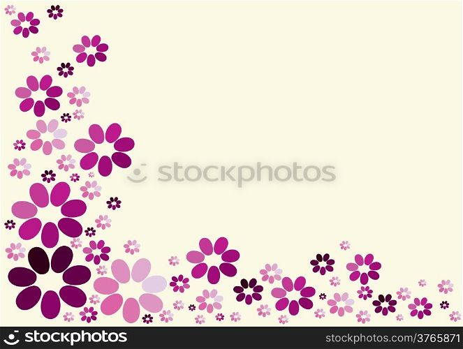 floral background design in purple shade&#xA;