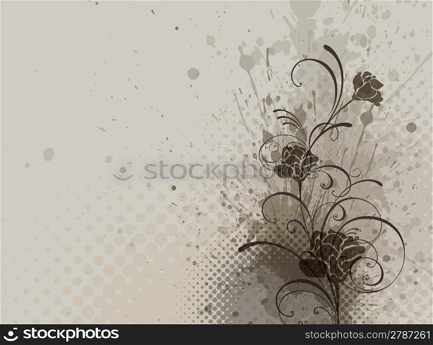 floral background, EPS 10, vector, floral style