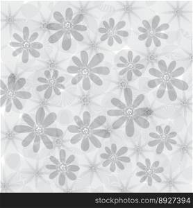 Floral background flowers pattern vector image