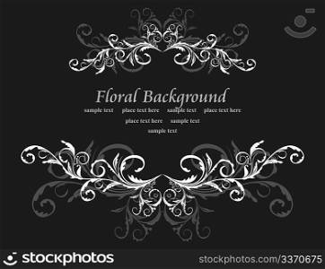 Floral background for design card. vector