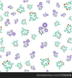 Floral background on white. For fabric, baby clothes, background, textile, wrapping paper and other decoration. Repeating editable vector pattern. EPS 10. Floral background on white. For fabric, baby clothes, background, textile, wrapping paper and other decoration. Vector seamless pattern EPS 10