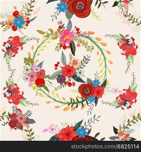 Floral background pattern, flower, seamless