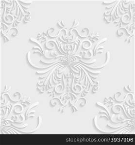 Floral Background Seamless Pattern . Decoration For Wallpaper or Invitation Card. Vector illustration