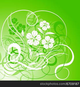 Floral background, vector