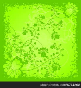 Floral background, vector