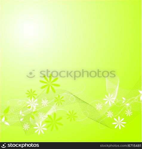 Floral background, vector