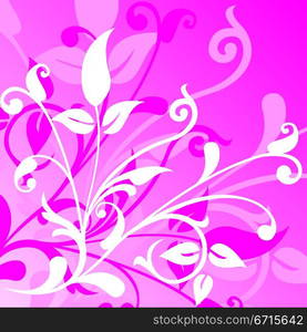 Floral background, vector