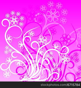 Floral background, vector