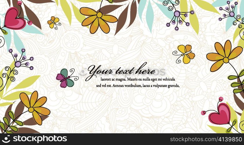 floral background vector illustration