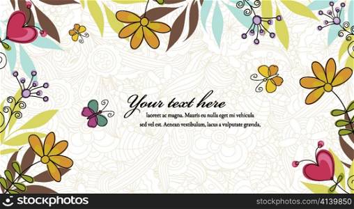 floral background vector illustration