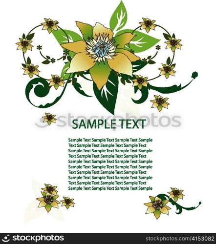 floral background vector illustration