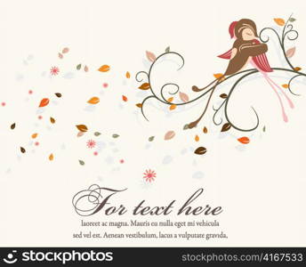 floral background vector illustration