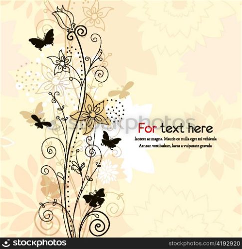 floral background vector illustration