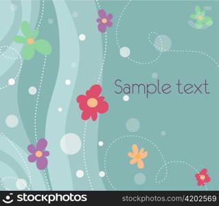 floral background vector illustration