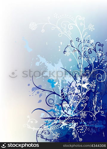 floral background vector illustration