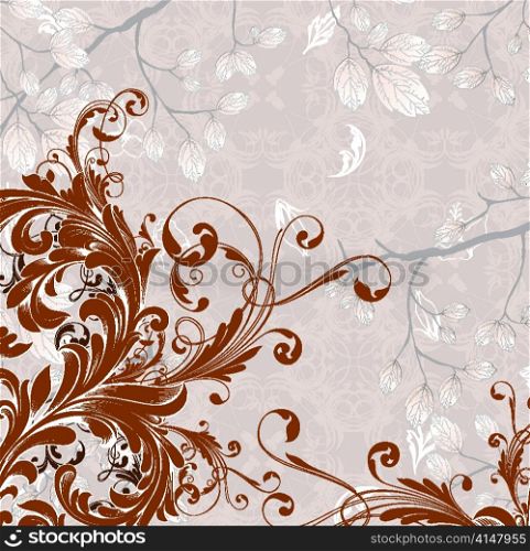 floral background vector ilustration